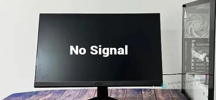 gpu output and monitor connection causing no signal issue