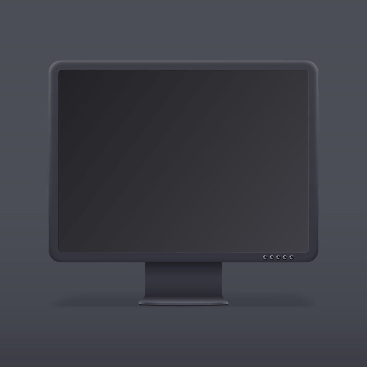 fullscreen black screen used for monitor validation
