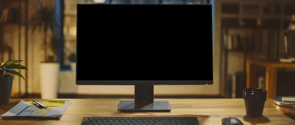 monitor randomly turning black while computer is running