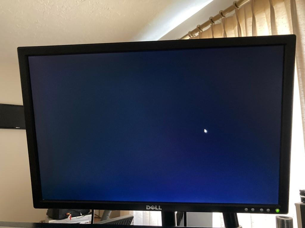 black screen appearing after login